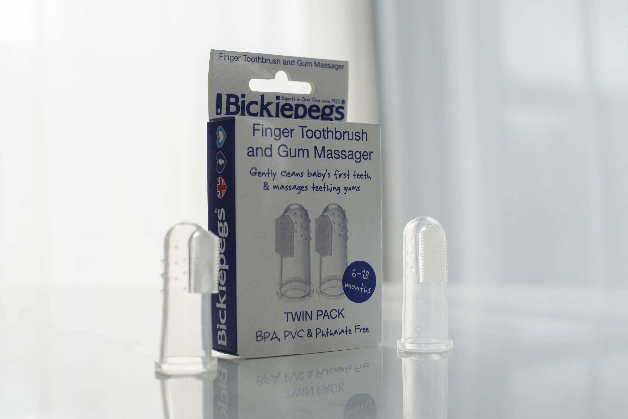 Bickiepegs Finger toothbrush & Gum Massager